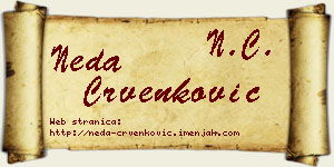 Neda Crvenković vizit kartica